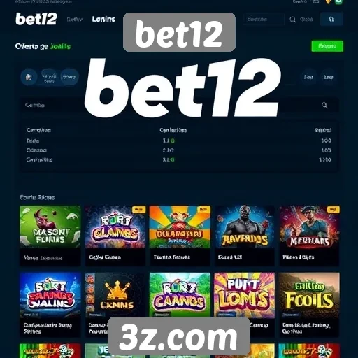 Análise da oferta de jogos no site bet12